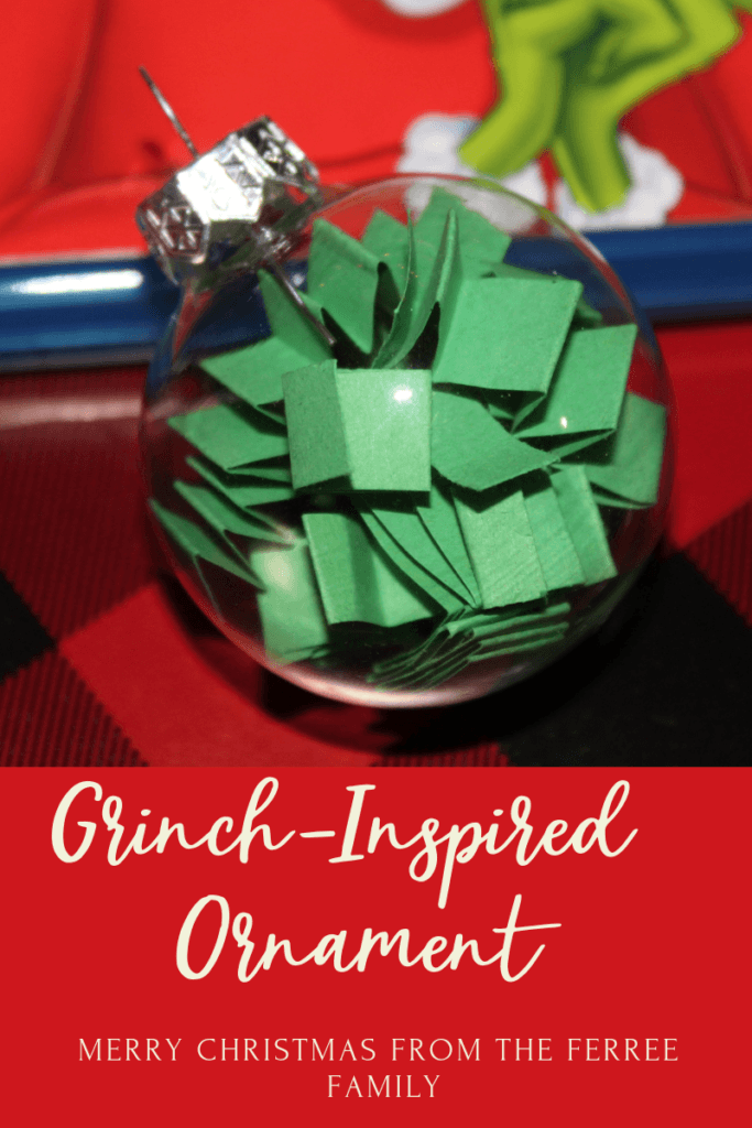 Grinch-inspired ornament