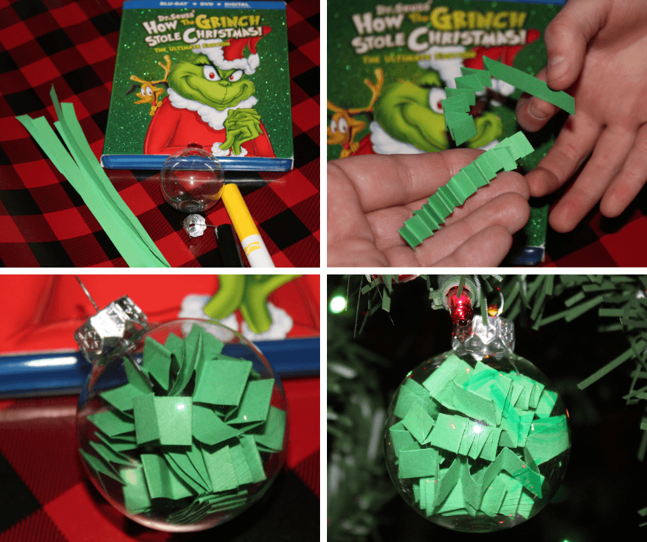 DIY Grinch-inspired ornament