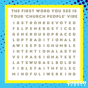 Church People Movie: What word do you see?