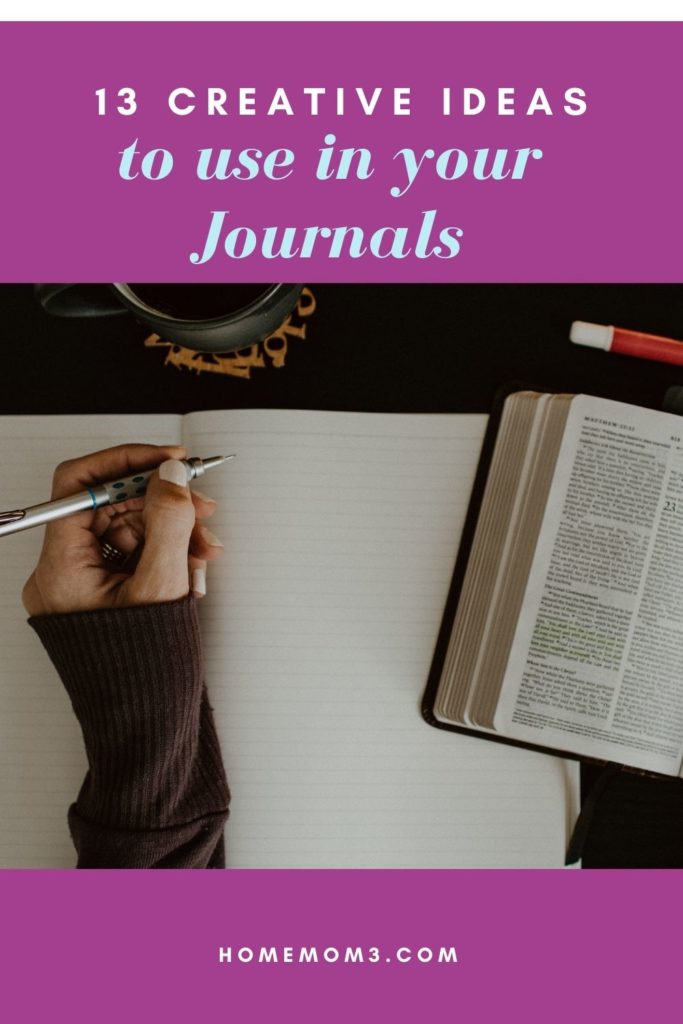 13 creative ideas to use in your journals